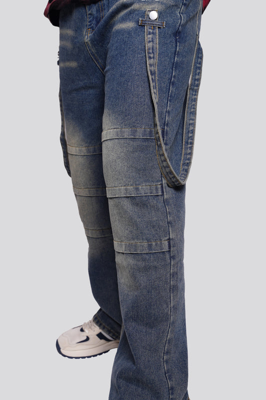 BLUE WORKWEAR MEN'S BAGGY CARGO JEAN'S