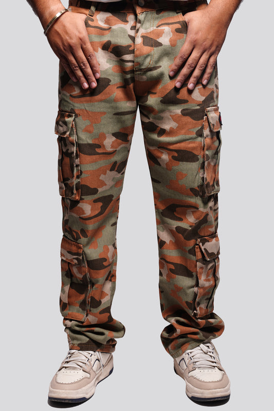 LOOSE FIT CAMO BAGGY FIT JEAN