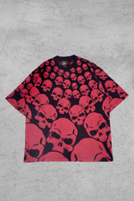 SKULL ALL OVER PRINT LOOSE FIT DESIGN