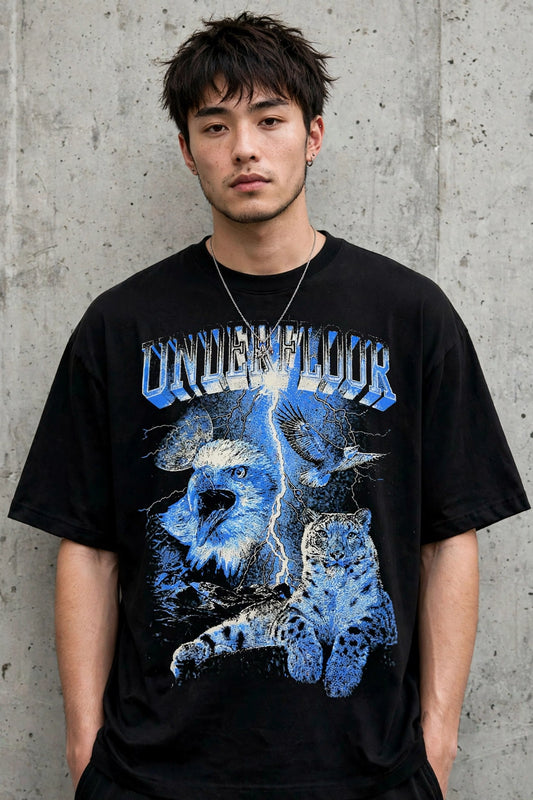 UNDERFLOOR NATURE DROP SHOULDER T-SHIRT