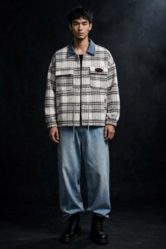 LOOSE FIT TWILL OVERSHIRT