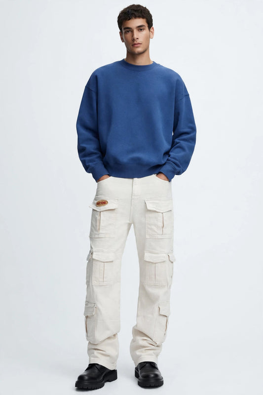 OFF WHITE STRAIGHT FIT DENIM