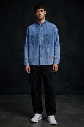 BOXY FIT DENIM SHIRT