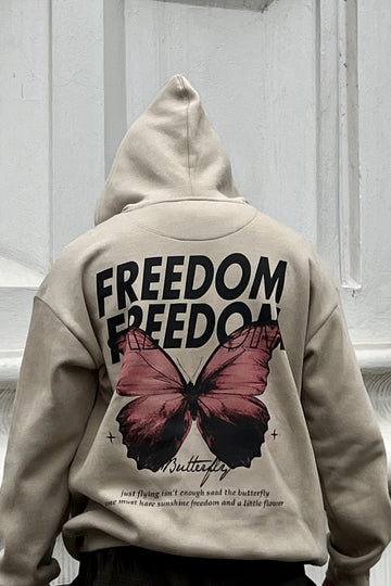 FREEDOM GIVES WINGS SO FLY LIKE BUTTERFLY